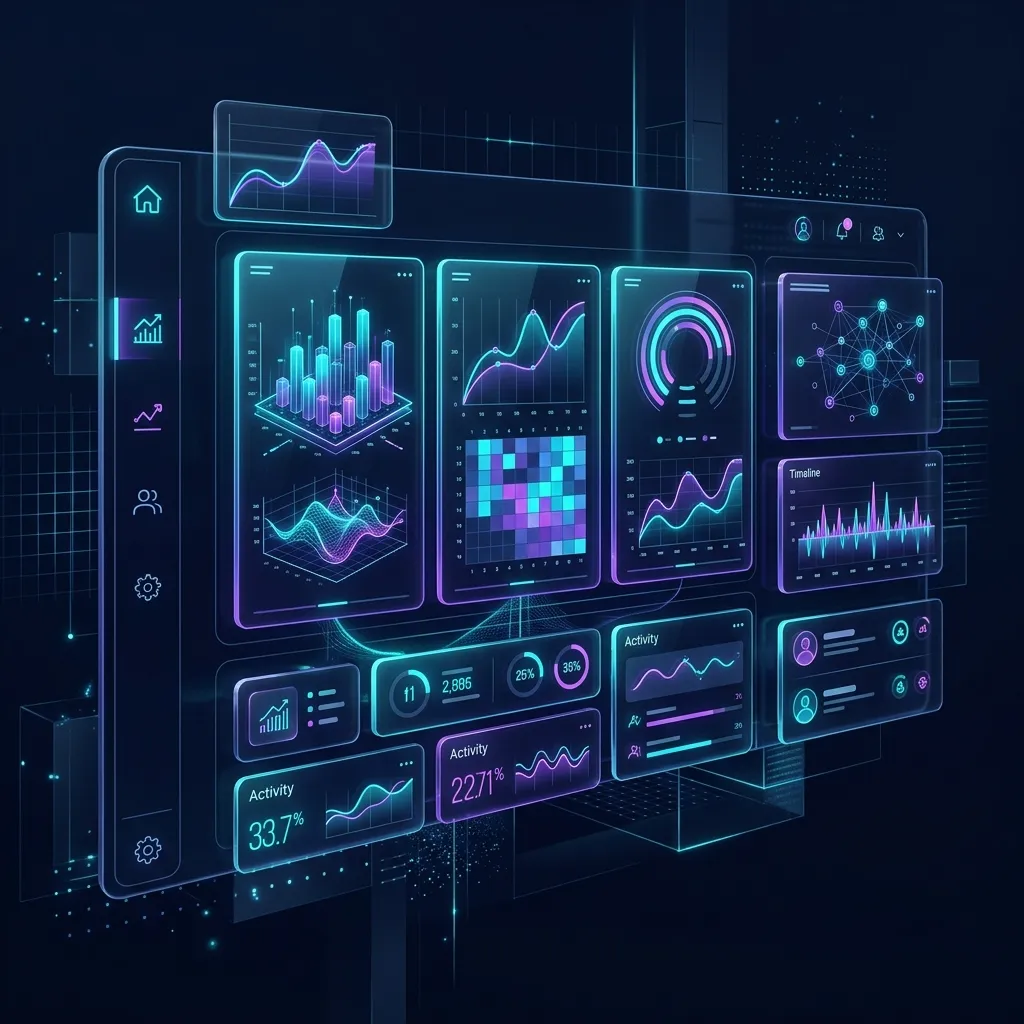 Futuristic SaaS Dashboard